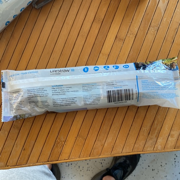 NWT LifeStraw by Vestergaard Personal Water Filter Straw (3915) - Picture 3 of 3